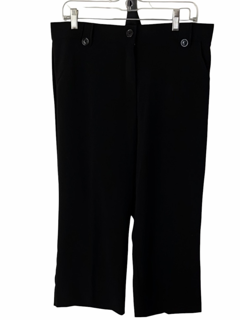 Counterparts 12 Classic Black Wide-Leg cropped dress Pants